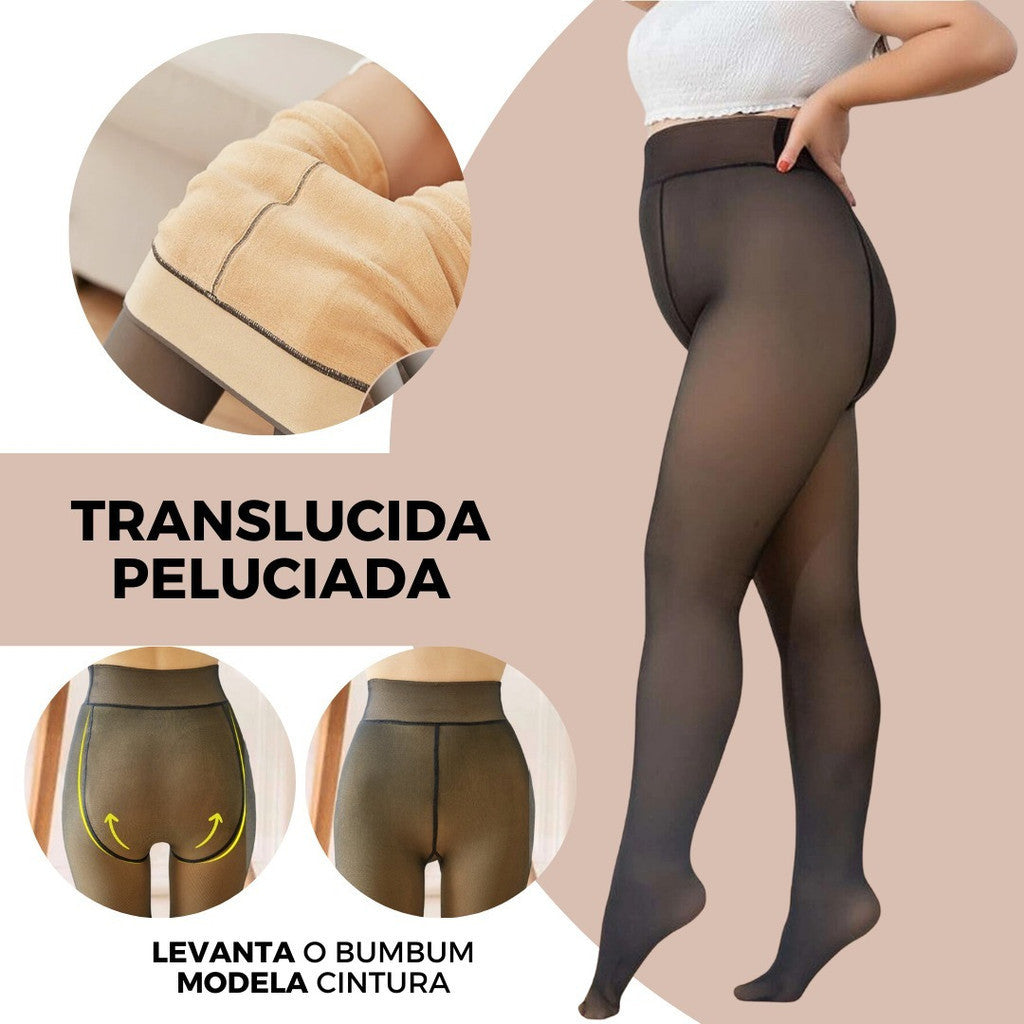 COMPRE 1 LEVE 2 🔥 -Meia-Calça Peluciada Translúcida